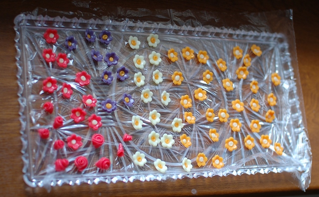 Marcipánové kytičky