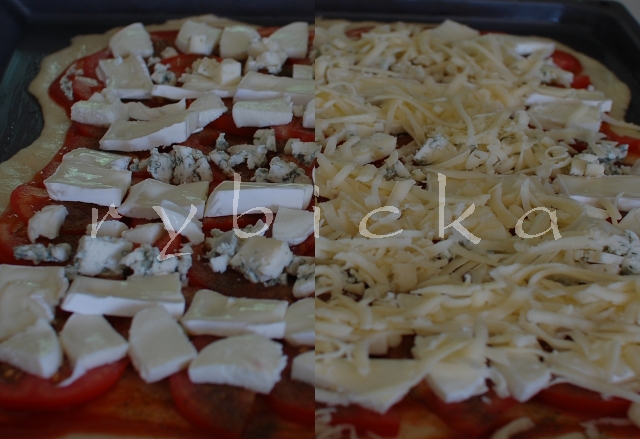 Čtyřsýrová pizza